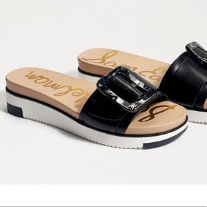 🎊HP🎊 Sam Edelman Ariane Leather Slide Sandal - Worn Twice. Size 7.5.